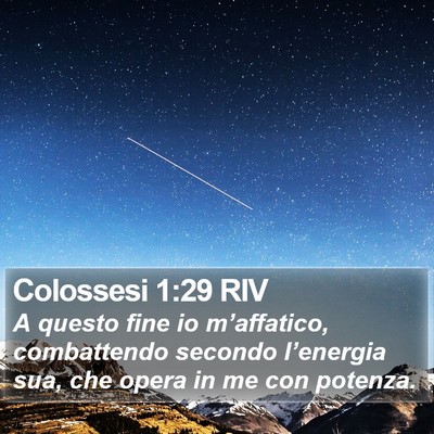 Colossesi 1:29 RIV Bible Verse Image