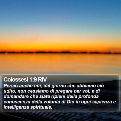 Colossesi 1:9 RIV Bible Verse Image