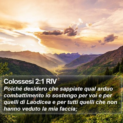 Colossesi 2:1 RIV Bible Verse Image