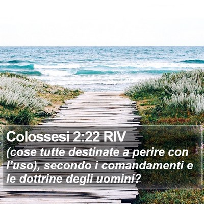 Colossesi 2:22 RIV Bible Verse Image