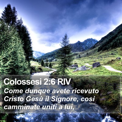 Colossesi 2:6 RIV Bible Verse Image