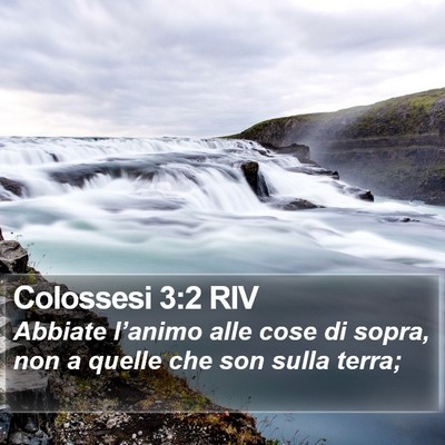 Colossesi 3:2 RIV Bible Verse Image