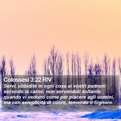 Colossesi 3:22 RIV Bible Verse Image