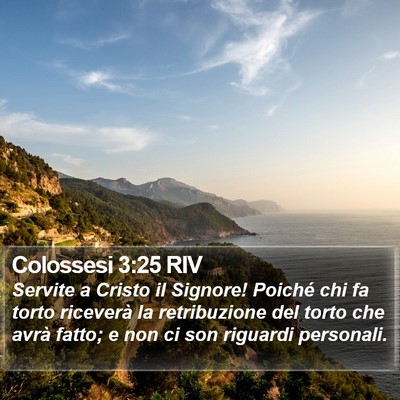 Colossesi 3:25 RIV Bible Verse Image