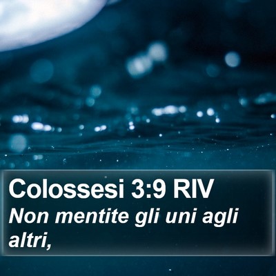 Colossesi 3:9 RIV Bible Verse Image
