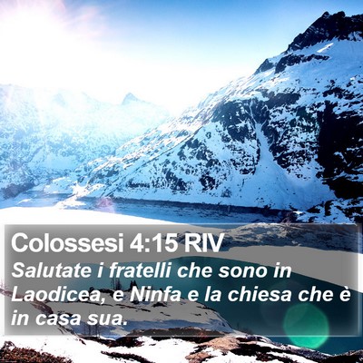 Colossesi 4:15 RIV Bible Verse Image