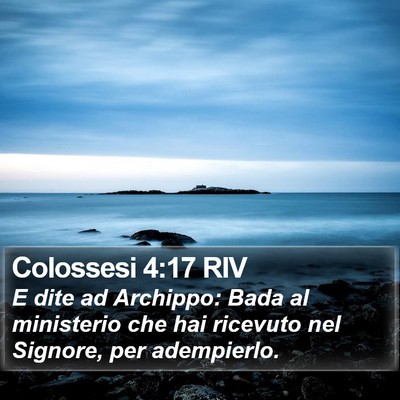 Colossesi 4:17 RIV Bible Verse Image