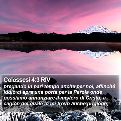 Colossesi 4:3 RIV Bible Verse Image