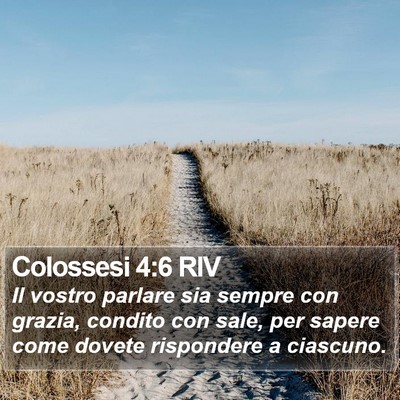 Colossesi 4:6 RIV Bible Verse Image