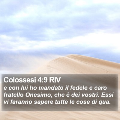 Colossesi 4:9 RIV Bible Verse Image