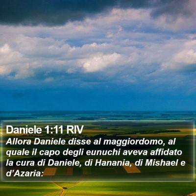 Daniele 1:11 RIV Bible Verse Image