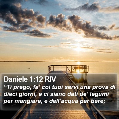 Daniele 1:12 RIV Bible Verse Image