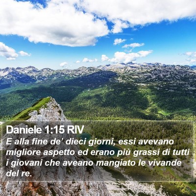 Daniele 1:15 RIV Bible Verse Image