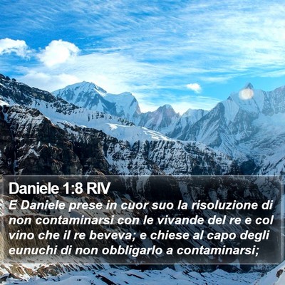 Daniele 1:8 RIV Bible Verse Image