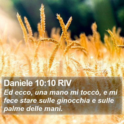 Daniele 10:10 RIV Bible Verse Image