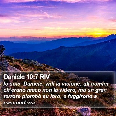 Daniele 10:7 RIV Bible Verse Image
