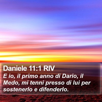 Daniele 11:1 RIV Bible Verse Image