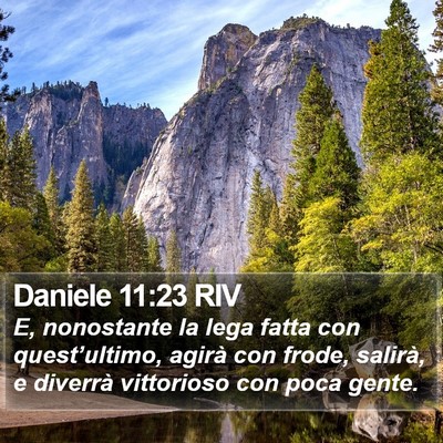 Daniele 11:23 RIV Bible Verse Image