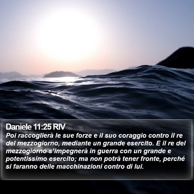 Daniele 11:25 RIV Bible Verse Image