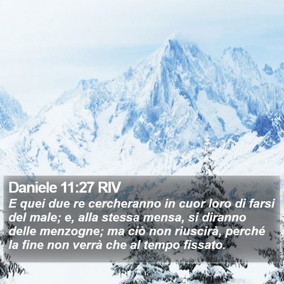 Daniele 11:27 RIV Bible Verse Image
