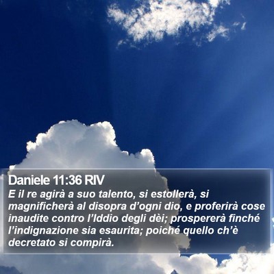 Daniele 11:36 RIV Bible Verse Image
