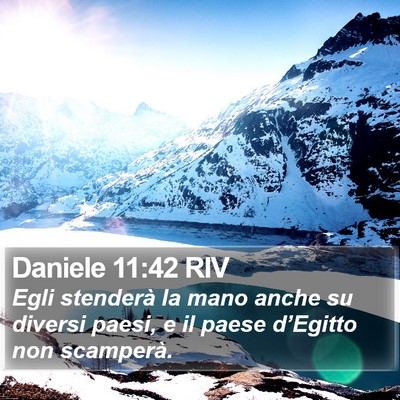 Daniele 11:42 RIV Bible Verse Image