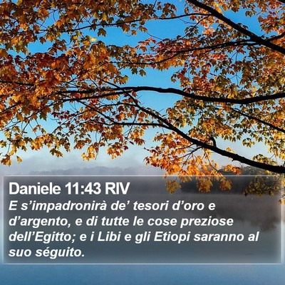 Daniele 11:43 RIV Bible Verse Image