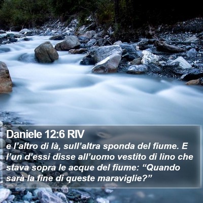 Daniele 12:6 RIV Bible Verse Image