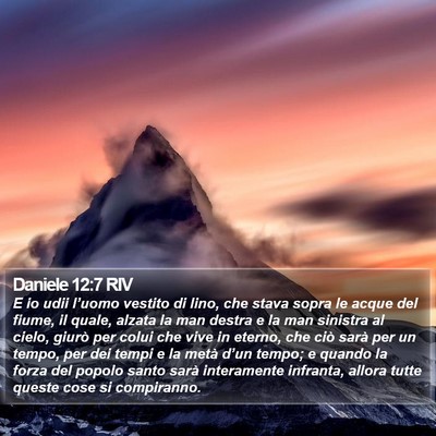 Daniele 12:7 RIV Bible Verse Image