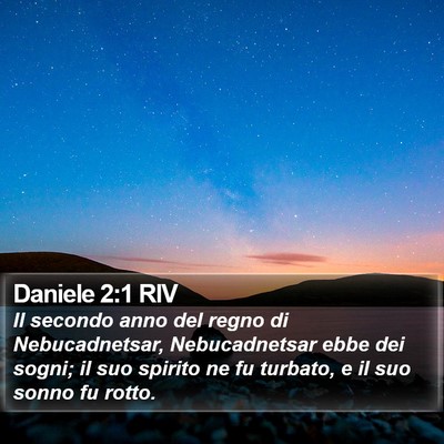 Daniele 2:1 RIV Bible Verse Image