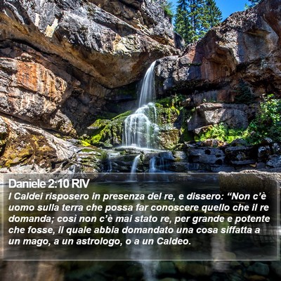 Daniele 2:10 RIV Bible Verse Image