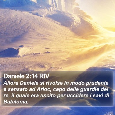 Daniele 2:14 RIV Bible Verse Image