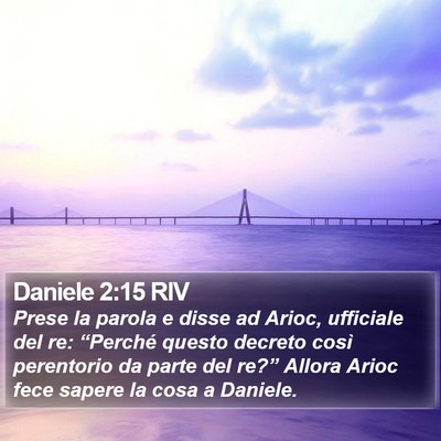 Daniele 2:15 RIV Bible Verse Image