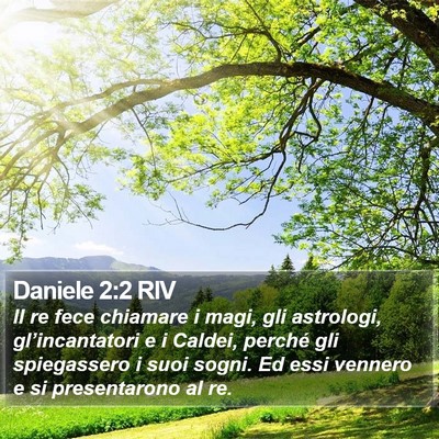 Daniele 2:2 RIV Bible Verse Image
