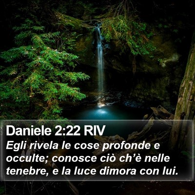 Daniele 2:22 RIV Bible Verse Image