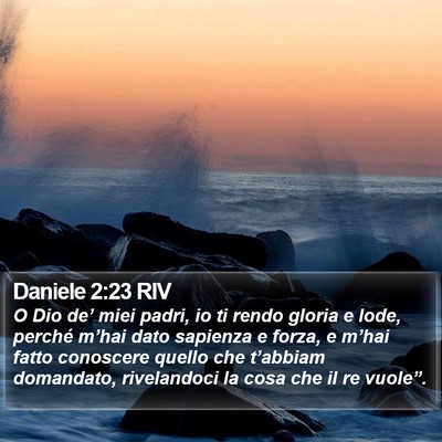 Daniele 2:23 RIV Bible Verse Image