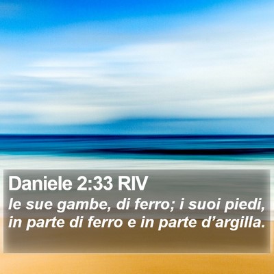 Daniele 2:33 RIV Bible Verse Image