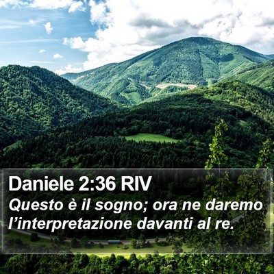 Daniele 2:36 RIV Bible Verse Image