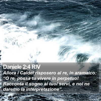 Daniele 2:4 RIV Bible Verse Image