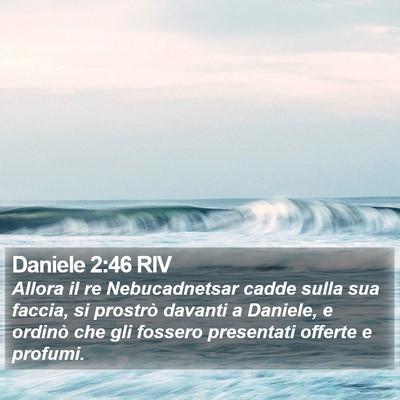 Daniele 2:46 RIV Bible Verse Image