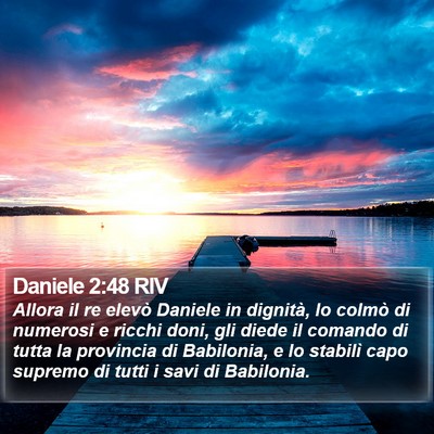 Daniele 2:48 RIV Bible Verse Image