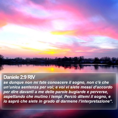 Daniele 2:9 RIV Bible Verse Image
