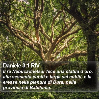 Daniele 3:1 RIV Bible Verse Image