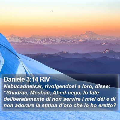 Daniele 3:14 RIV Bible Verse Image