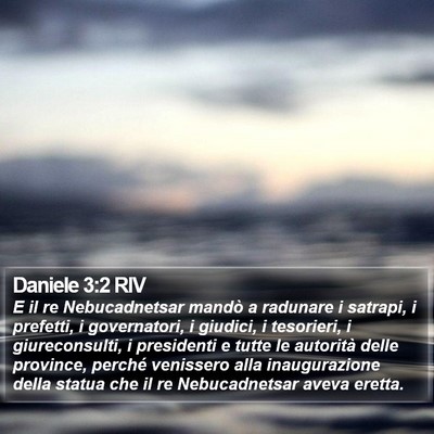 Daniele 3:2 RIV Bible Verse Image