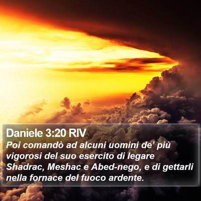 Daniele 3:20 RIV Bible Verse Image