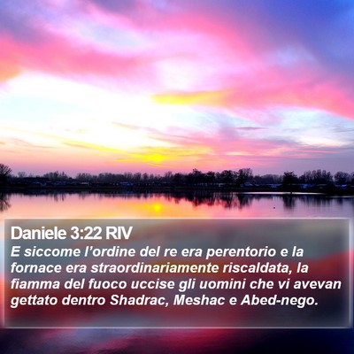 Daniele 3:22 RIV Bible Verse Image