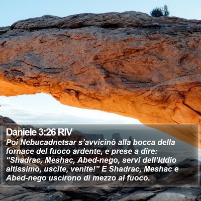 Daniele 3:26 RIV Bible Verse Image