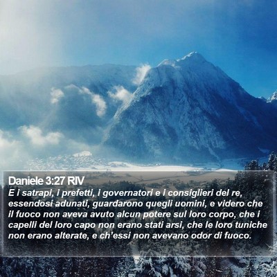 Daniele 3:27 RIV Bible Verse Image