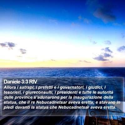 Daniele 3:3 RIV Bible Verse Image